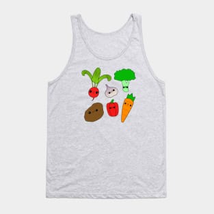 Chibi Veggies Tank Top